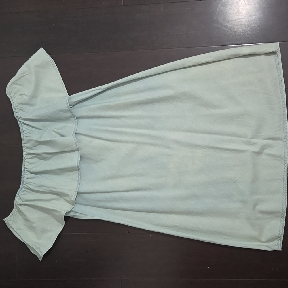 American Rag Off-Shoulder Light Blue Mini Dress - Picture 3 of 3